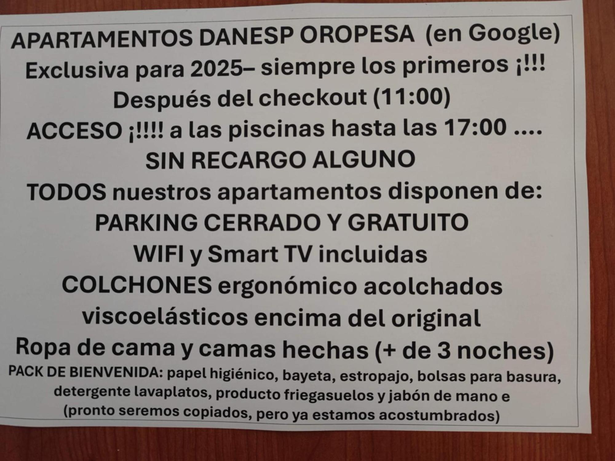 Apartamentos Danesp-Playa De Les Amplaries Marina Dor- Frontales Al Mar Oropesa del Mar Exteriör bild